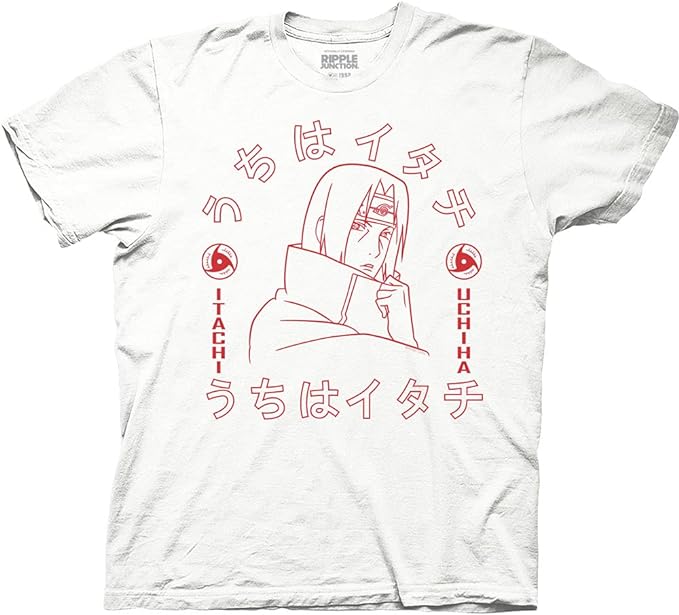 Naruto Shippuden Itachi Uchiha Sharingan Kanji Shirt