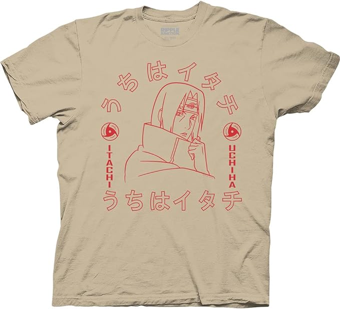 Naruto Shippuden Itachi Uchiha Sharingan Kanji Shirt