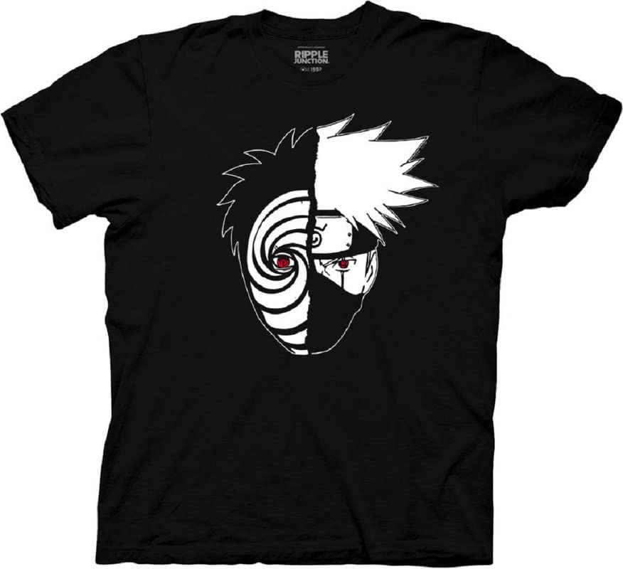 Naruto Shippuden Kakashi Split Obito Shirt